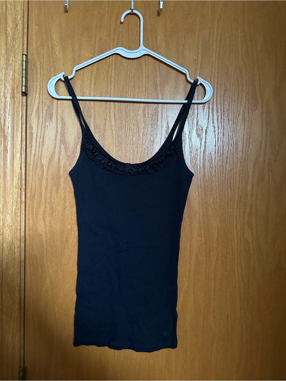 Gilly Hicks Black Lace-Trim Camisole Tank